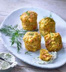 Muffins au saumon et à l'aneth
