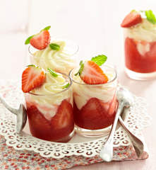 Verrine fraise-chocolat blanc