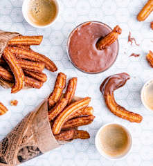 Churros maison et pâte à tartiner