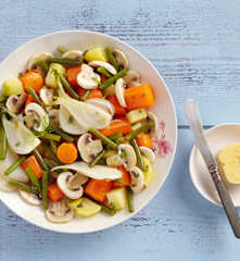 Assortiment de légumes vapeur