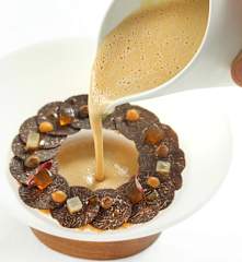 Crema de cebolla de Fuentes con trufa