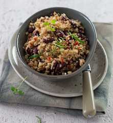 Salade de chou-fleur-haricots rouges