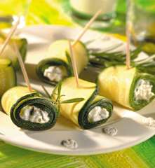 Involtini di zucchine ai fiocchi di latte