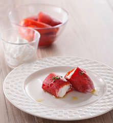 西班牙糖漬紅椒佐奶油起司