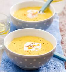 Zupa krem z kaszy jaglanej i kukurydzy