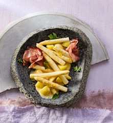 Sous-vide-Spargel mit Spargel-Hollandaise