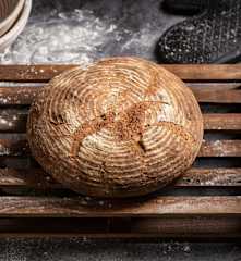 Pan payés con masa madre