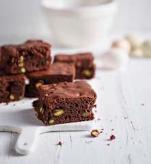 Schoko-Pistazien-Brownies