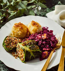 Vanille-Rotkohl mit Birne
