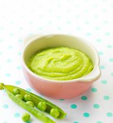 甜豌豆泥(7~9个月辅食)