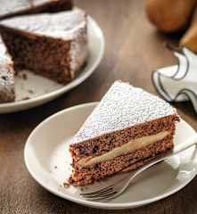 Torta soffice al cioccolato e pere