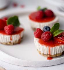 Vegane Mini-Cheesecakes
