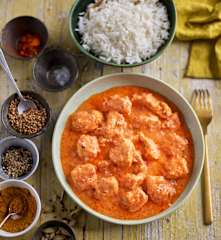 Garam-Masala-Hähnchen mit Reis