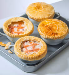 Vellutata di salmone in crosta