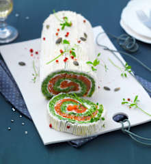 Bûche salée au saumon