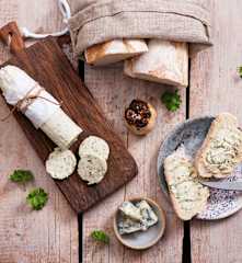 Butter with Gorgonzola and Roasted Garlic