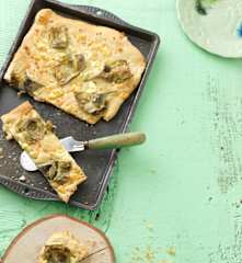 Piza de alcachofra