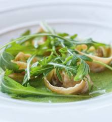 Cappelletti au chèvre, crémeux de roquette - Nicolas Gautier