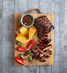 Barbecued pork ribs
