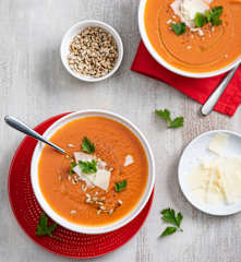 Zupa krem z pomidorów i bananów