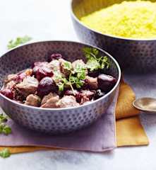 Tajine d'agneau aux cerises