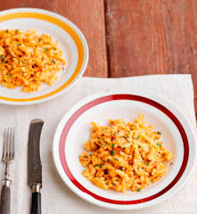 Spatzle com molho de queijo