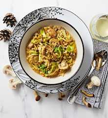 Minestra di orzo e funghi