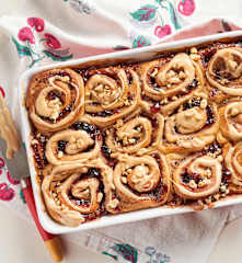 Peanut Butter and Jam Milk Rolls