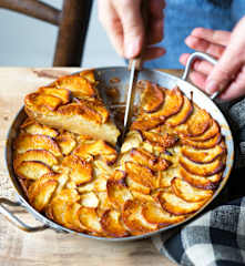 Gâteau pommes-cannelle