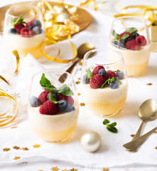 Espumoso de cava con frutos rojos