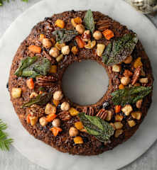 Festive Nut Roast Wreath