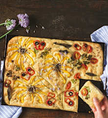 Focaccia Blumenwiese