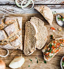 Pain aux oignons blancs