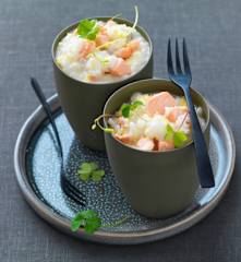 Risotto con salmone agli agrumi