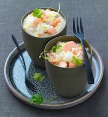 Risotto au saumon