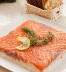 Milhojas de salmón ahumado