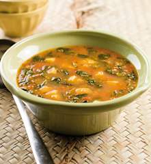 Sopa de beldroegas e tomate