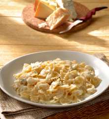 Farfalle ai quattro formaggi