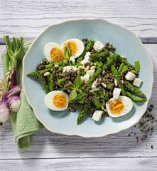 Salade de lentilles aux asperges
