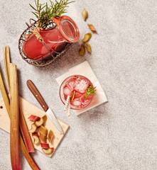 Rhabarbersirup mit Rosmarin