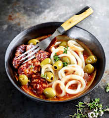 Calamars vapeur à la catalane