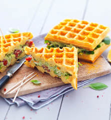 Gaufres façon club sandwich