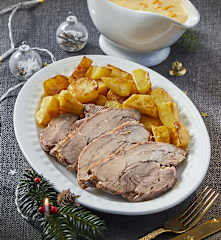 Arrosto di vitello con salsa all'arancia