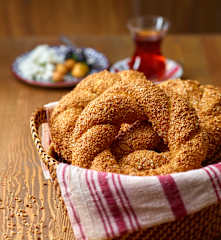 Simit (argolas de pão turcas)
