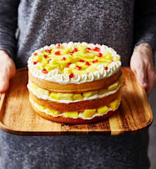 Naked cake ananas-mangue-grenade