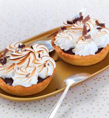 Tartelette chocolat-citron meringuée
