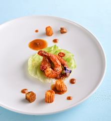 紅咖哩蝦溫沙拉