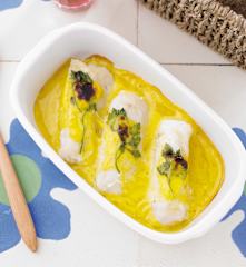 Lombos de pescada com molho Mournay