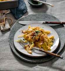 Vegane „Käse“-Spätzle