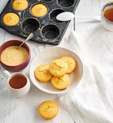 Queques de milho com maionese